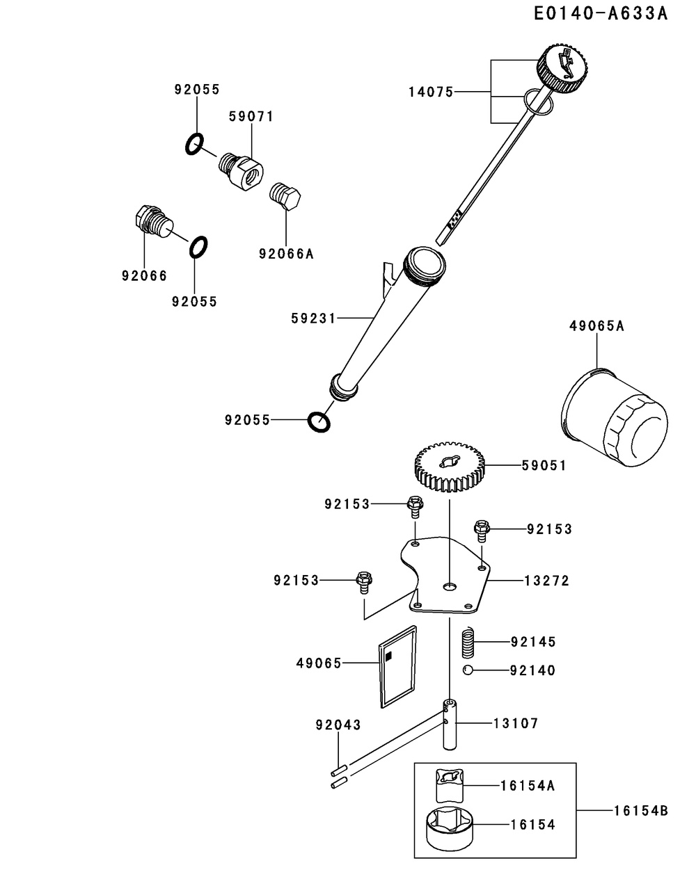 Fx850v-Cs47 Lubrication Equipment Diagram and Parts List for FX850V-CS47  Cub Cadet Engine